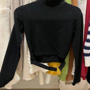 Oak+Fort crop top black in S